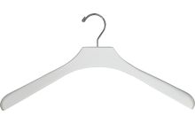 Oversized White Wood Top Hanger (18" X 2")