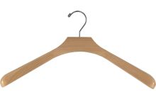 Oversized Natural Wood Top Hanger (18" X 2")