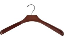 Oversized Walnut Wood Top Hanger (18" X 2")