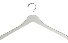 White Wood Top Hanger (17" X 1/2")