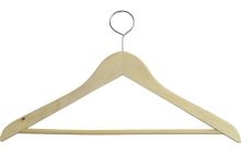 Unfinished Wood Anti-Theft Suit Hanger W/ Suit Bar (17" X 3/4")