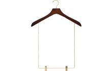 Oversized Walnut Wood Display Hanger W/ 15" Clips (18" X 2")
