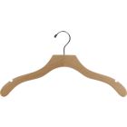 Natural Wood Top Hanger W/ Notches (17" X 7/16")