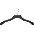 Black Wood Top Hanger W/ Notches (17" X 7/16")
