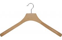 Oversized Natural Wood Top Hanger (18" X 2")