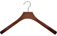 Oversized Walnut Wood Top Hanger (18" X 2")