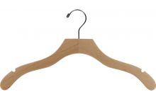 Natural Wood Top Hanger W/ Notches (17" X 3/8")