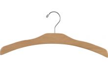 Natural Wood Top Hanger (17" X 3/8")