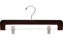 Cherry Wood Bottom Hanger W/ Clips (14" X 1/2")