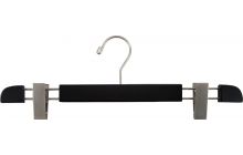 Espresso Wood Bottom Hanger W/ Clips (16" X 5/8")