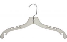 Clear Plastic Top Hanger W/ Notches (17" X 3/8")