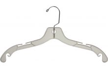 Clear Plastic Top Hanger W/ Notches (17" X 7/16")