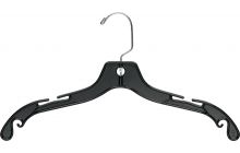 Black Plastic Top Hanger W/ Notches (17" X 3/8")