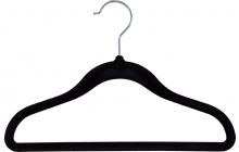 Kids Black Velvet Suit Hanger (11 5/8" X 3/16")