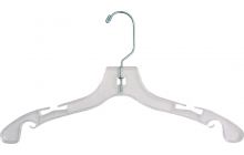 Kids Clear Plastic Top Hanger W/ Notches (12" X 7/16")