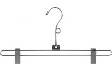 Chrome Metal Bottom Hanger W/Clips (12" X 1/8")