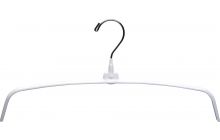 Petite Rubber Coated White Metal Top Hanger (16" X 3/8")