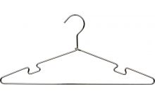 Chrome Metal Top Hanger W/ Notches (17" X 3/16")