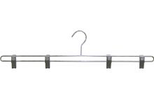 22" Chrome Metal Bottom Hanger W/ 4 Clips