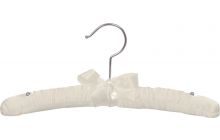 Kids Ivory Padded Top Hanger (12" X 1")