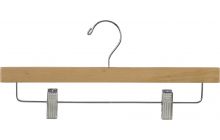 Matte Natural Alder Bottom Hanger W/ Clips (14" X 5/8")