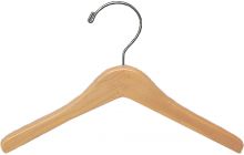 Kids Matte Natural Alder Top Hanger (11" X 1/2")