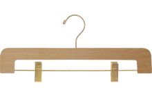 Natural Alder Bottom Hanger W/ Clips (14" X 3/8")