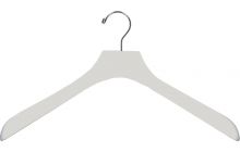 Oversized White Wood Top Hanger (18" X 2")