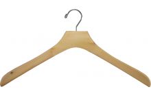 Oversized Natural Wood Top Hanger (18" X 2")