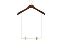 Oversized Walnut Wood Display Hanger W/ 15" Clips (18" X 2")