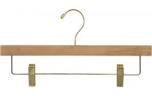 Natural Alder Bottom Hanger W/ Clips (14" X 5/8")