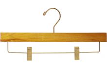 Honey Alder Bottom Hanger W/ Clips (14" X 3/8")