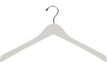 White Wood Top Hanger (17" X 1/2")