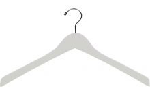 White Wood Top Hanger (17" X 1/2")