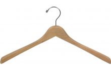 Natural Wood Top Hanger (17" X 1")