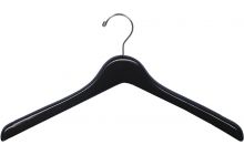 Oversized Matte Black Wood Top Hanger (18" X 1")