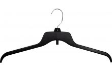 Re-used Oversized Matte Black Plastic Top Hanger (19" X 3/8")