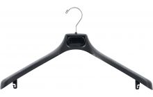 Oversized Black Plastic Top Hanger (19" X 2")