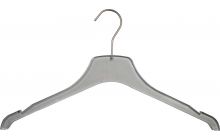 Clear Acrylic Top Hanger w/ Notches (17" X 3/8")