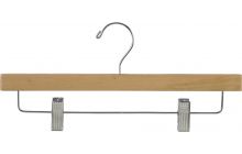 Matte Natural Alder Bottom Hanger W/ Clips (14" X 5/8")