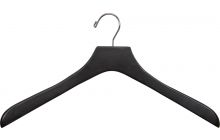 Oversized Matte Black Wood Top Hanger (18" X 2")