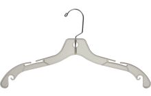 Clear Plastic Top Hanger W/ Notches (17" X 7/16")