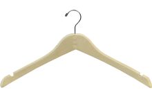 Unfinished Wood Top Hanger W/ Notches (17" X 1/2")