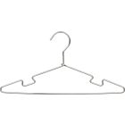 Junior Chrome Metal Top Hanger W/ Notches (14" X 3/16")
