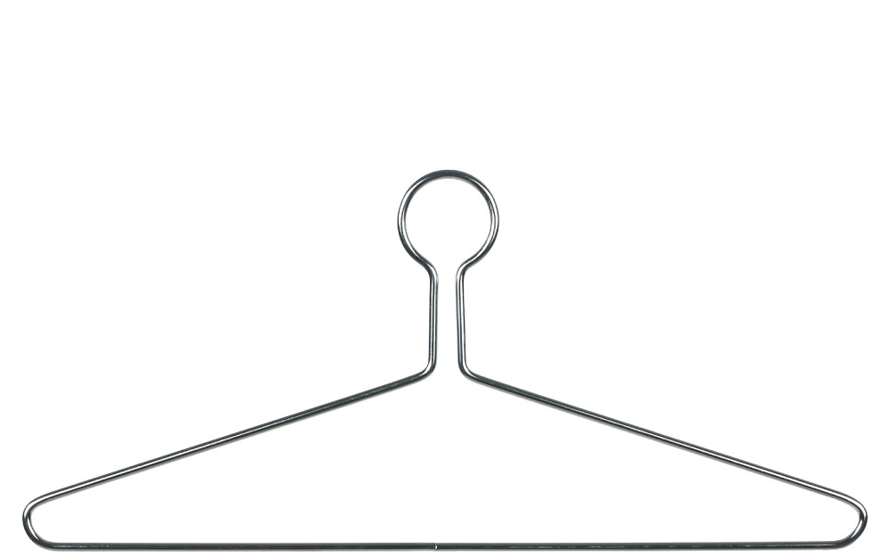 Chrome metal anti-theft top hanger